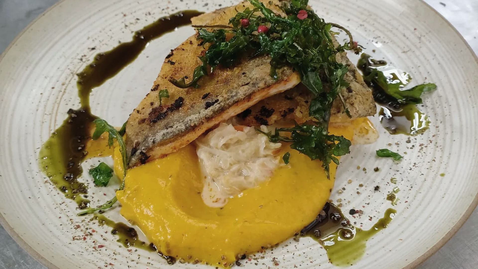 Gebratenes Saiblingsfilet